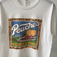 Peach Print Short Sleeve T-shirt  - Thumbnail 5