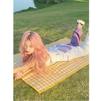 Purple & White Patchwork Straight Wide Leg Pants  - Thumbnail 5