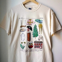 Retro Vintage Print Short Sleeve T-shirt  - Thumbnail 3