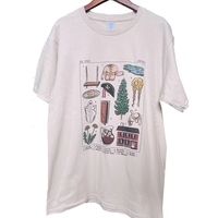 Retro Vintage Print Short Sleeve T-shirt  - Thumbnail 4