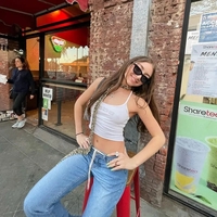 White Rhinestone Tank Top  - Thumbnail 3