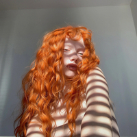 Orange curly wig - Thumbnail 2