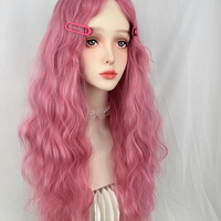 B4rbie pink curly long wig - Thumbnail 3