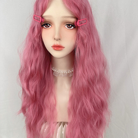 B4rbie pink curly long wig - Thumbnail 4