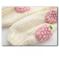 Handmade Strawberry Crochet Cardigan Sweater Jacket - Thumbnail 2