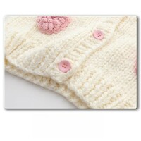 Handmade Strawberry Crochet Cardigan Sweater Jacket - Thumbnail 3