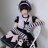 Kawaii Purple Black Kuromi Knitted Soft Sweater - Thumbnail 2