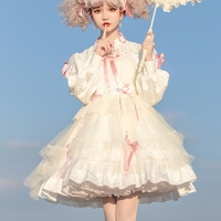 EGL Black Purple & White Pink Bow Lace Gothic Princess Dress - Thumbnail 8