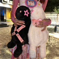 Y2K Doll Rabbit Bunny Star Plush Handmade 3D Bag - Thumbnail 1