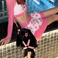 Y2K Doll Rabbit Bunny Star Plush Handmade 3D Bag - Thumbnail 7