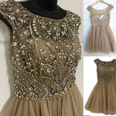 Homecoming Dresses Short Prom Dress with Rhinestones