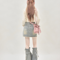 Galaxy Rabbit Bunny Black White Pink Y2K Cute Long Sleeve T Shirts Top - Thumbnail 8