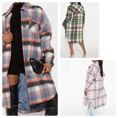 Flannel cardigan-TD