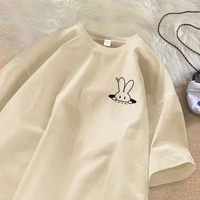 Bunny Pocket Print Short Sleeve T-shirt  - Thumbnail 1