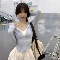 Pastel Zipper Hoodie - Thumbnail 4