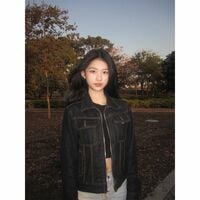Black Denim Turn Down Collar Jacket  - Thumbnail 5