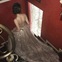 Sparkly Scoop Neckline Prom Dresses for Party - Thumbnail 1