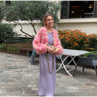 Pink Lantern Sleeve Sweater  - Thumbnail 6