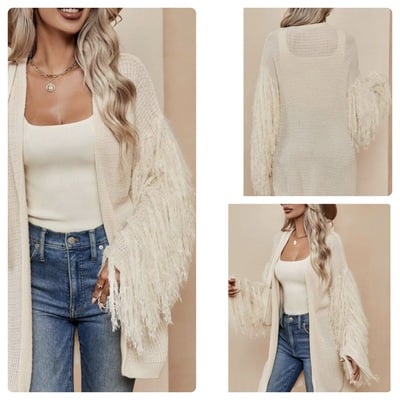 Fringe cardigan-td - Thumbnail 2
