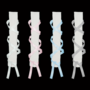 Balletcore Coquette Bow Soft Girl Pink White Blue Gray Leg Warmers Socks-5