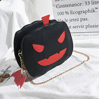 Funny Pumpkin Bag Halloween Fashion Chain Bag Cute Personalized Creative Women's Bag - Thumbnail 4