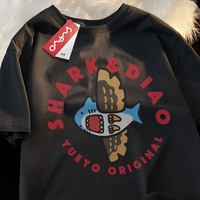 Shark Plane Print Short Sleeve T-shirt  - Thumbnail 2