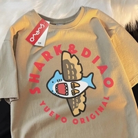 Shark Plane Print Short Sleeve T-shirt  - Thumbnail 5