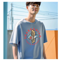 Shark Plane Print Short Sleeve T-shirt  - Thumbnail 7