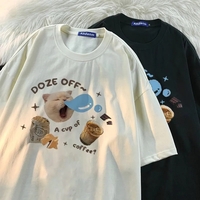 Cat Coffee Bakery Short Sleeve T-shirt  - Thumbnail 2