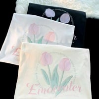Tulip Print Short Sleeve T-shirt  - Thumbnail 7