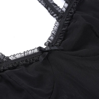 Blue Bow Mesh Patchwork Tank Top - Thumbnail 8