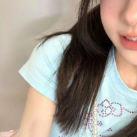 Japanese Cat Rhinestone Crop Top  - Thumbnail 6