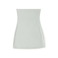 Green Rose Bow Strapless Mini Dress  - Thumbnail 2