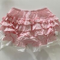Pink Layered Ruffle Bloomer Shorts  - Thumbnail 6