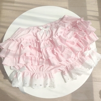 Pink Layered Ruffle Bloomer Shorts  - Thumbnail 7