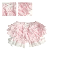 Pink Layered Ruffle Bloomer Shorts  - Thumbnail 8