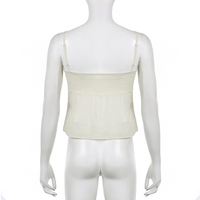 Yellow Double Layer Lace Up Top - Thumbnail 6