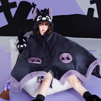 Japanese Bat Cartoon Plush Poncho  - Thumbnail 7