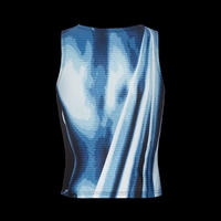 Blue Retro Body Print Tank Top - Thumbnail 2
