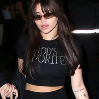 God's Favorite Rhinestone Crop Top - Thumbnail 2