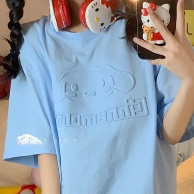 Japanese Anime Logo Short Sleeve T-shirt 