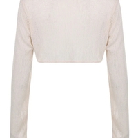 Y2K Crochet Long Sleeve Shrug  - Thumbnail 2