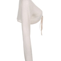 Y2K Crochet Long Sleeve Shrug  - Thumbnail 1