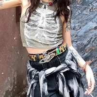 X Ray Rib Print Tank Top - Thumbnail 2