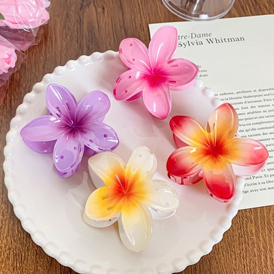 Frangipani Flower Claw Clip