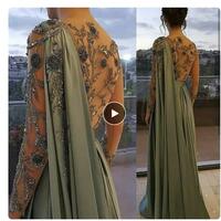 Beaded Lace Olive Green Muslim Mother Of Bride /Groom Evening Dress Luxury Dubai Women Wedding Party Gown Custom Made - Thumbnail 1