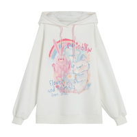 Sweet and cute bear and bunny hoodie - Thumbnail 2