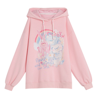 Sweet and cute bear and bunny hoodie - Thumbnail 1