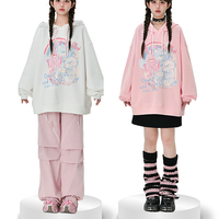 Sweet and cute bear and bunny hoodie - Thumbnail 3