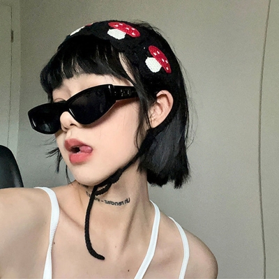 Mushroom Crochet Headband 